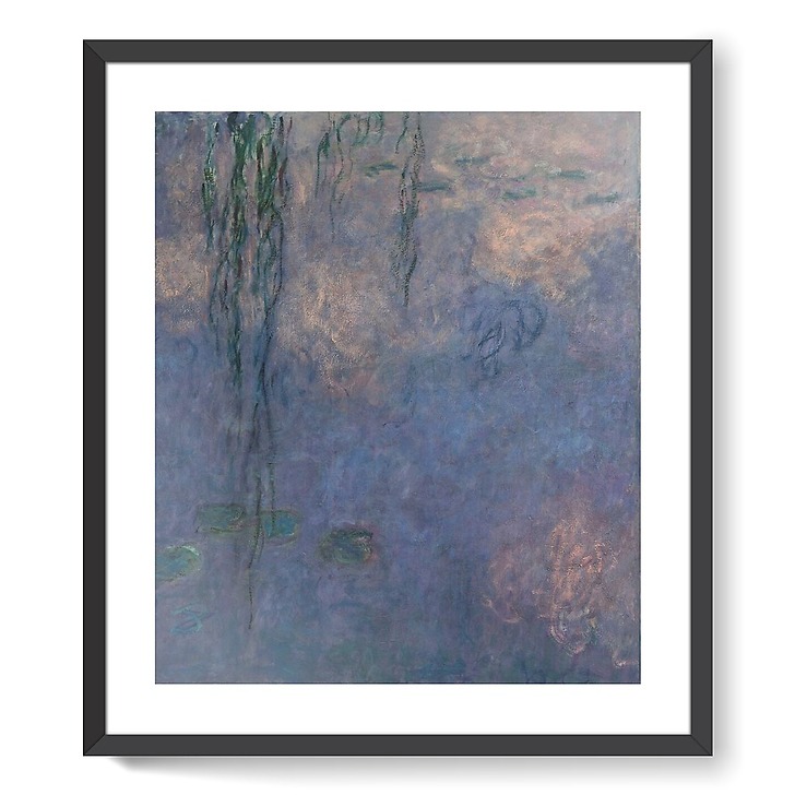 Les Nymphéas : Le Matin aux Saules (affiches d'art encadrées)