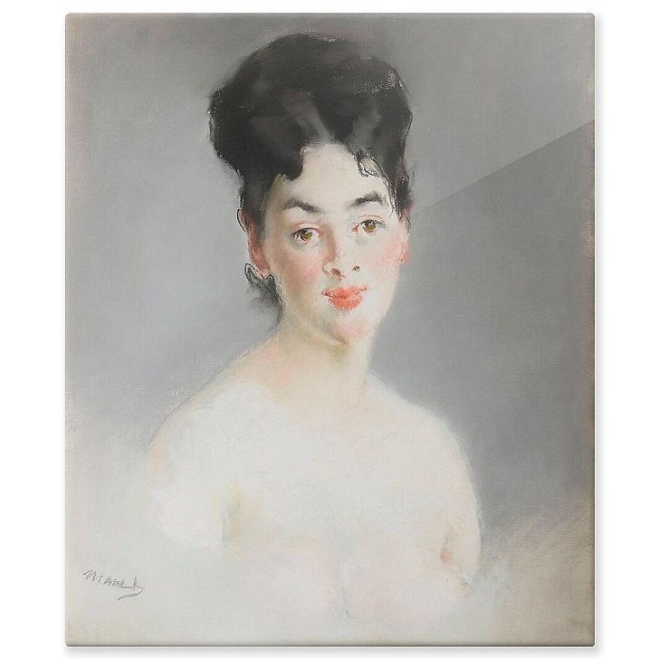 Bust of a naked woman (aluminium panels)