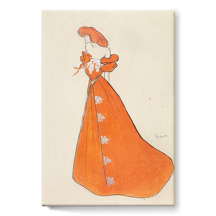 Portrait-charge of Miss Brow-Potter (stretched canvas)