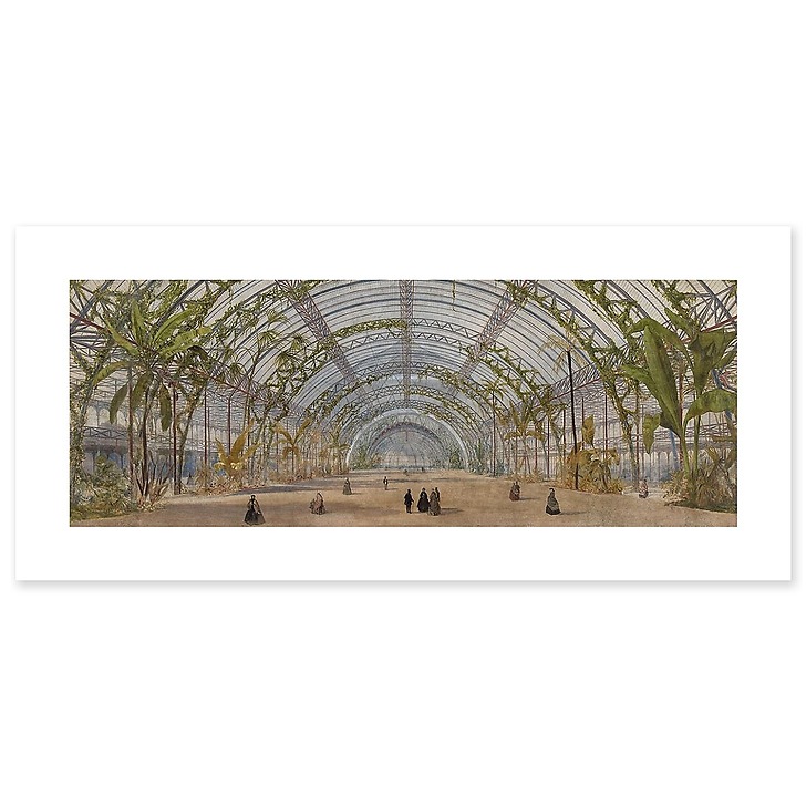 Crystal Palace project in the Saint-Cloud park: interior view (canvas without frame)