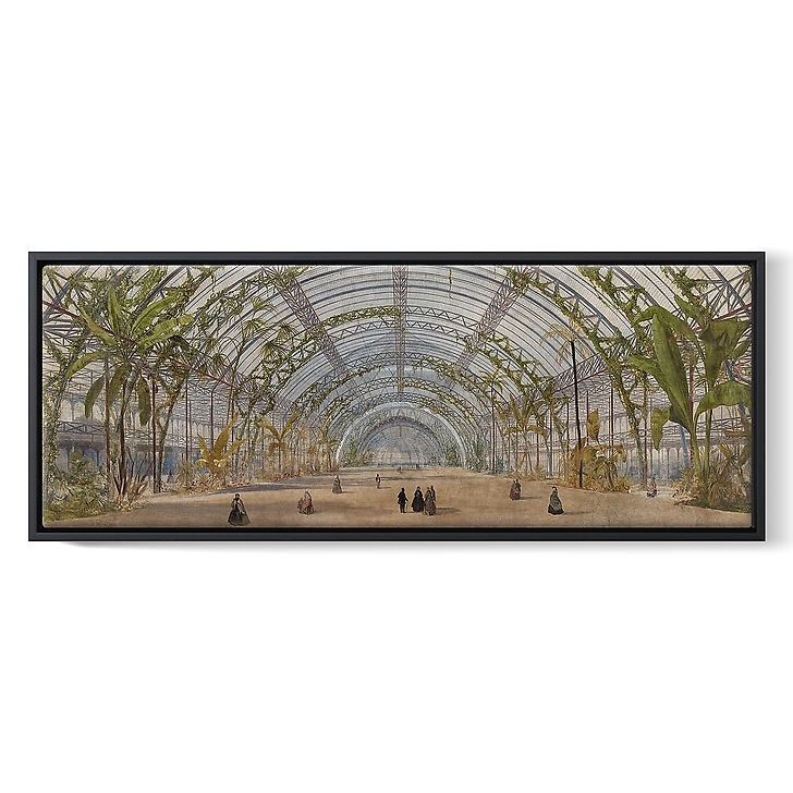 Crystal Palace project in the Saint-Cloud park: interior view (framed canvas)
