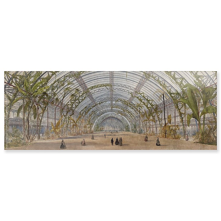 Projet d'un Palais de cristal dans le parc de Saint-Cloud : vue intérieure (panneaux acryliques)