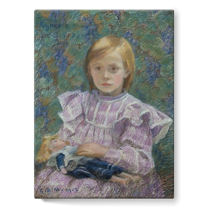 Portrait of her daughter Agnes at age three (stretched canvas)