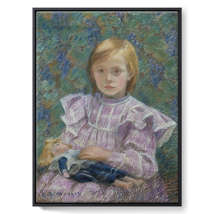 Portrait de sa fille Agnès à trois ans (toiles encadrées)