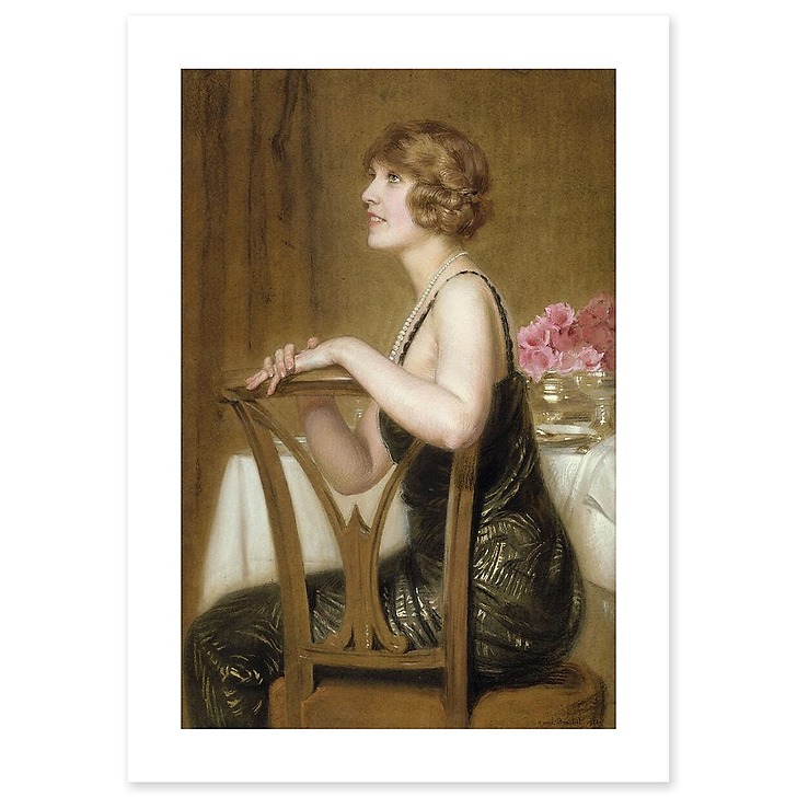 Portrait of Mrs. Ryan, born Arlette Warrain (canvas without frame)