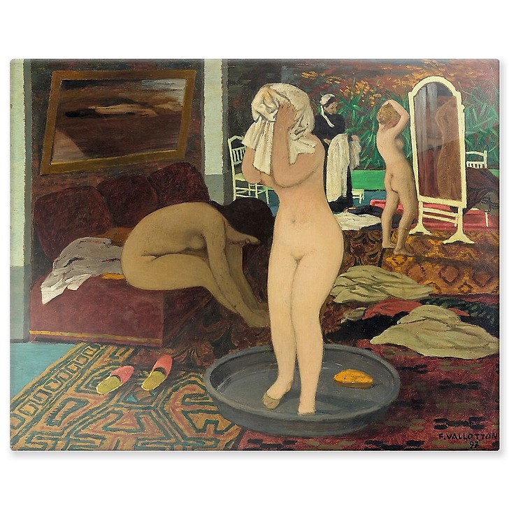 Women bathing (aluminium panels)
