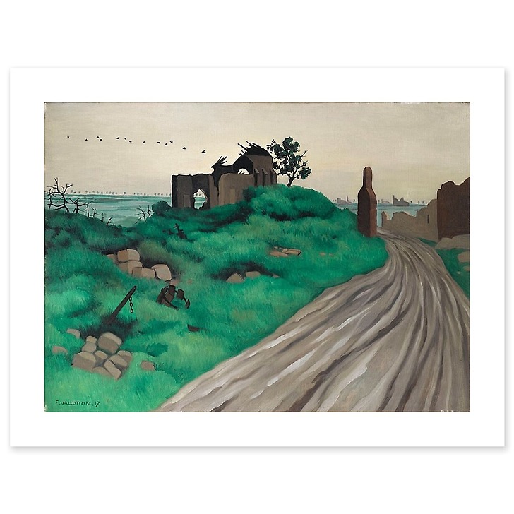 Eglise des Hurlus en ruines (affiches d'art)