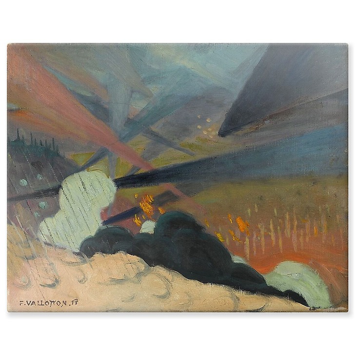 Verdun, esquisse, 1917 (panneaux aluminium)
