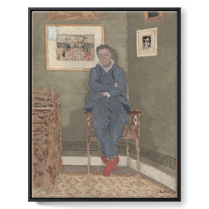 Portrait de Félix Vallotton, dans son atelier (toiles encadrées)