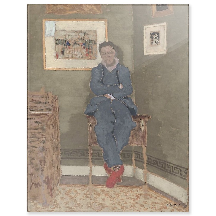 Portrait of Félix Vallotton, in his studio (acrylic panels)