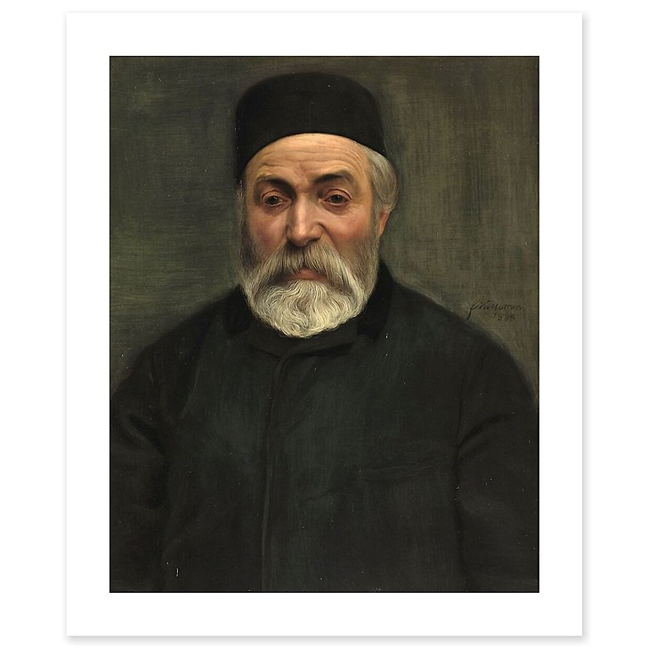 Concierge ou portrait d'un homme à barbe grise (affiches d'art)