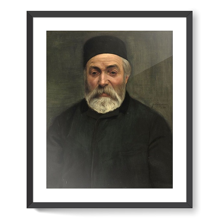 Concierge ou portrait d'un homme à barbe grise (affiches d'art encadrées)