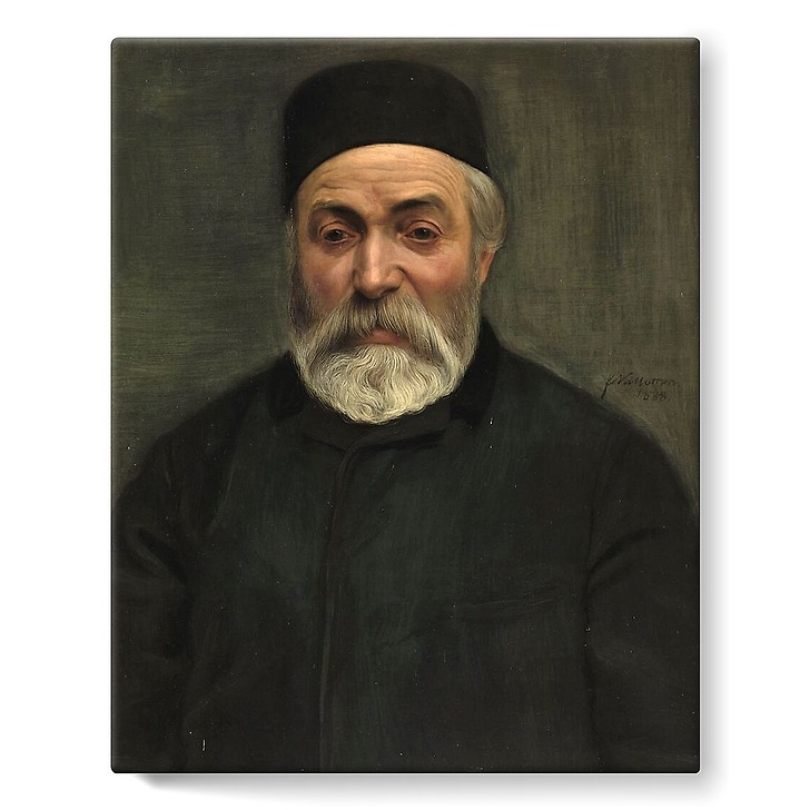 Concierge ou portrait d'un homme à barbe grise (toiles sur châssis)