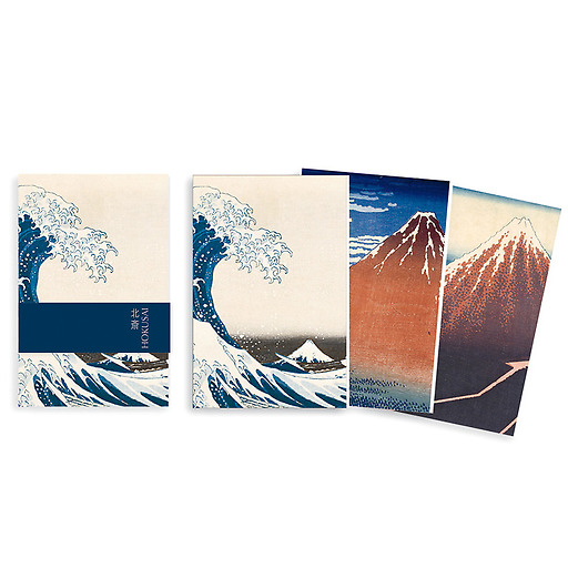 3 small notebooks "Hokusai"