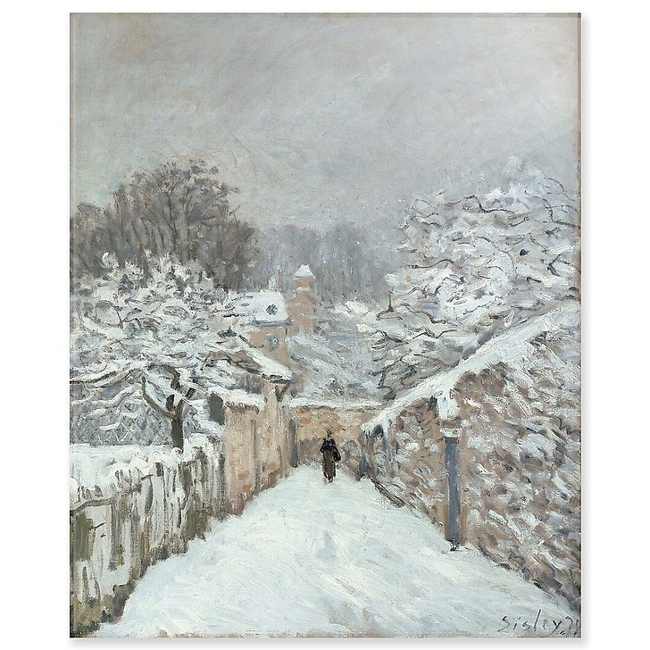 Snow at Louveciennes (acrylic panels)
