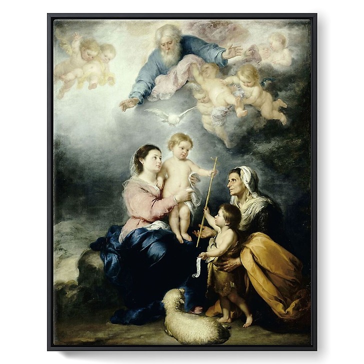 The Holy Family, known as the Virgin of Seville (framed canvas ...