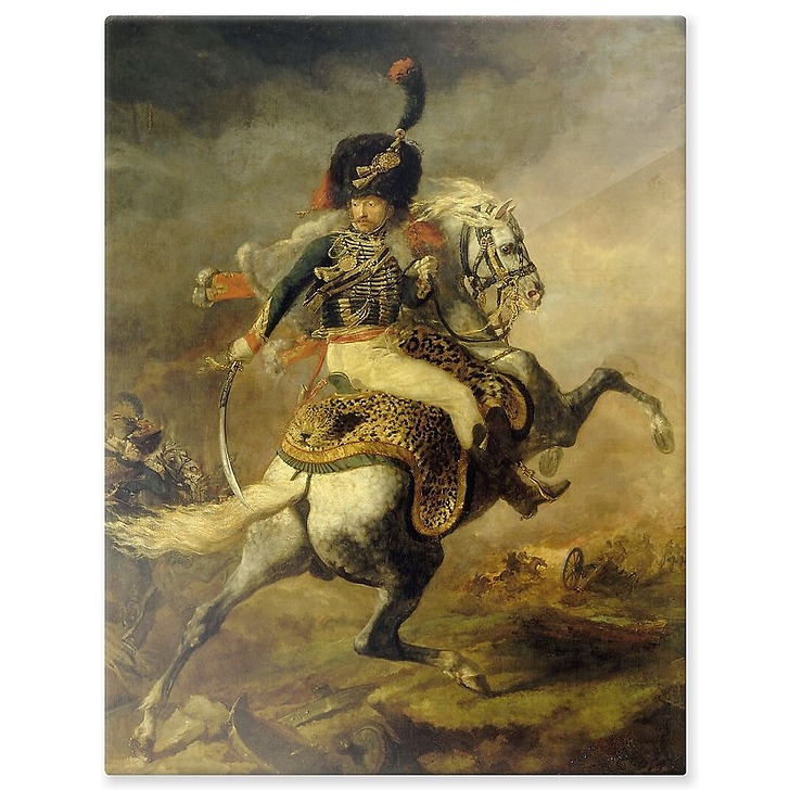Horse hunter officer of the Imperial Guard charging (aluminium panels)