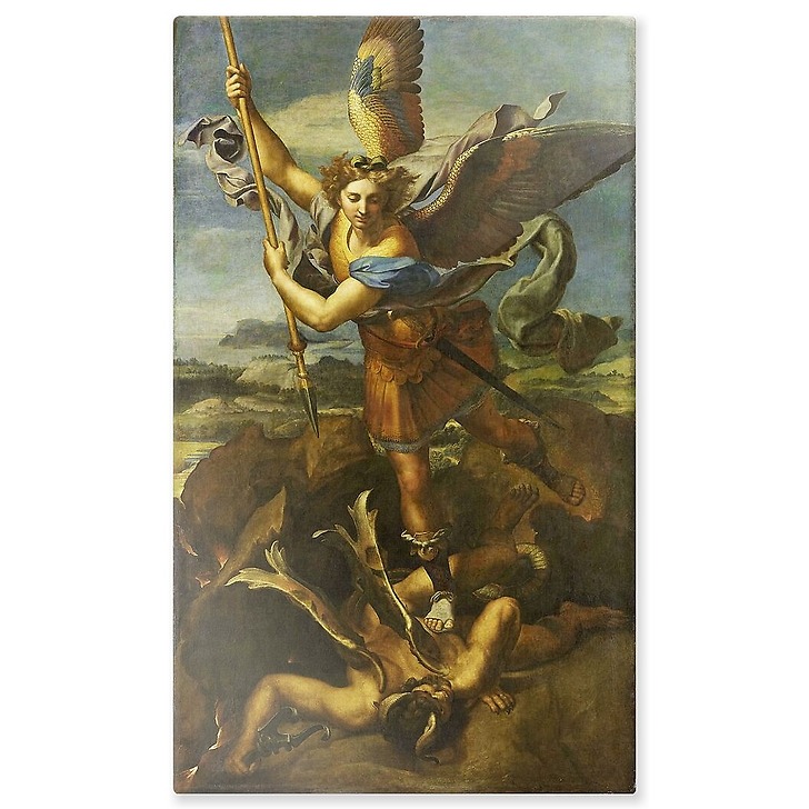 Saint Michel terrassant le démon dit Le Grand Saint Michel (panneaux aluminium)