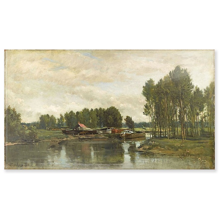 Bateaux sur l'Oise (panneaux acryliques)