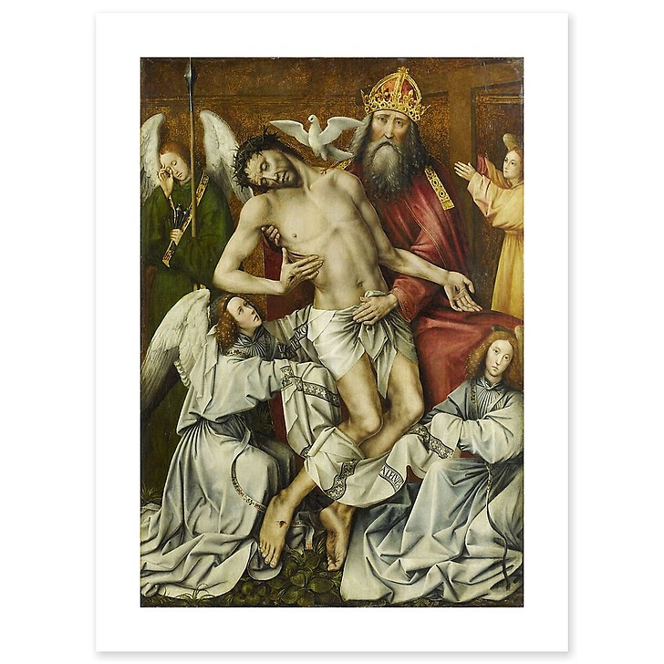 Le Trône de Grâce ou la Sainte Trinité avec Dieu le fils soutenu par Dieu le Père (toiles sans cadre)