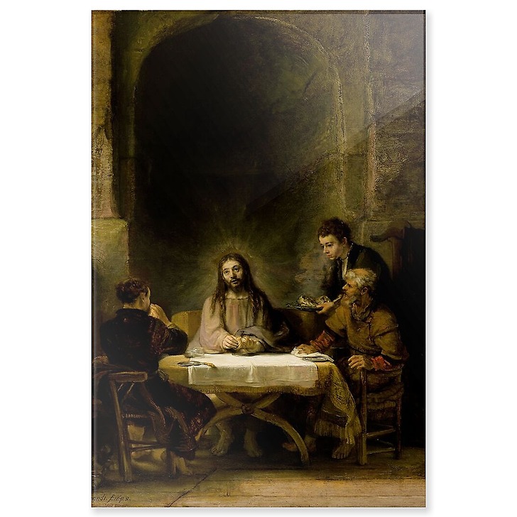 Christ revealing himself to the Emmaus pilgrims (acrylic panels)