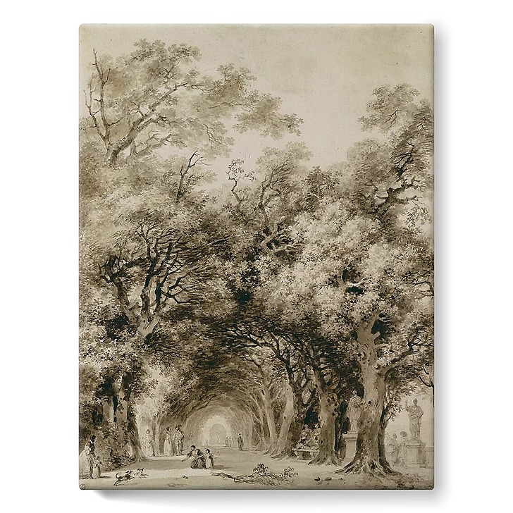 The shady driveway (stretched canvas)