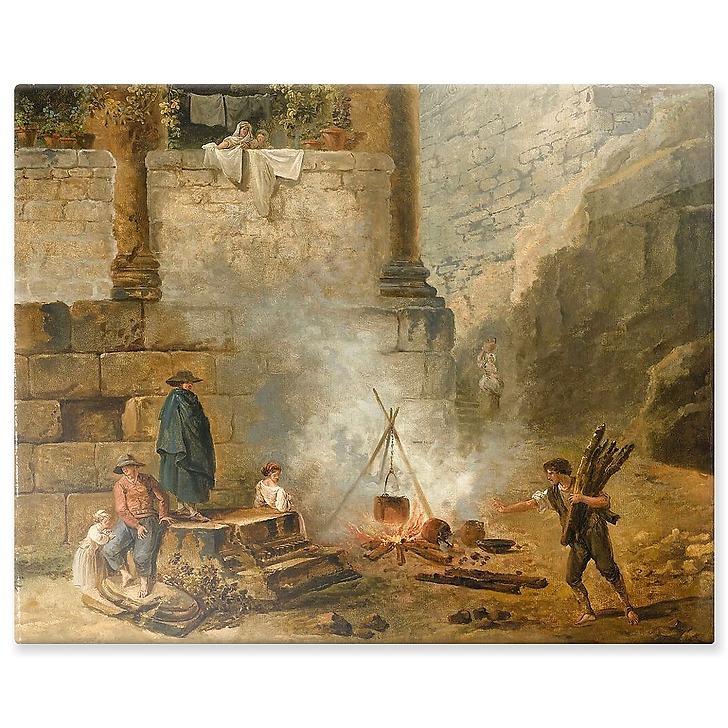 Temple en ruines (panneaux aluminium)