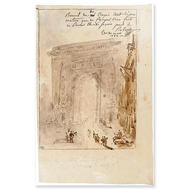 Effet de soleil sur la porte Saint-Denis (panneaux acryliques)