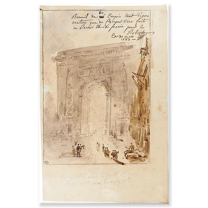 Sunshine effect on the Saint-Denis door (aluminium panels)