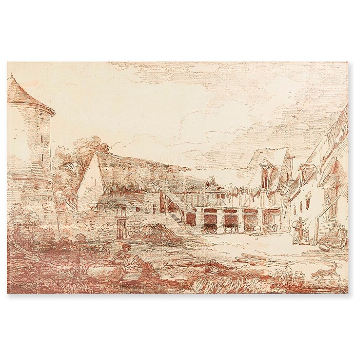 Cour de ferme délabrée (panneaux acryliques)