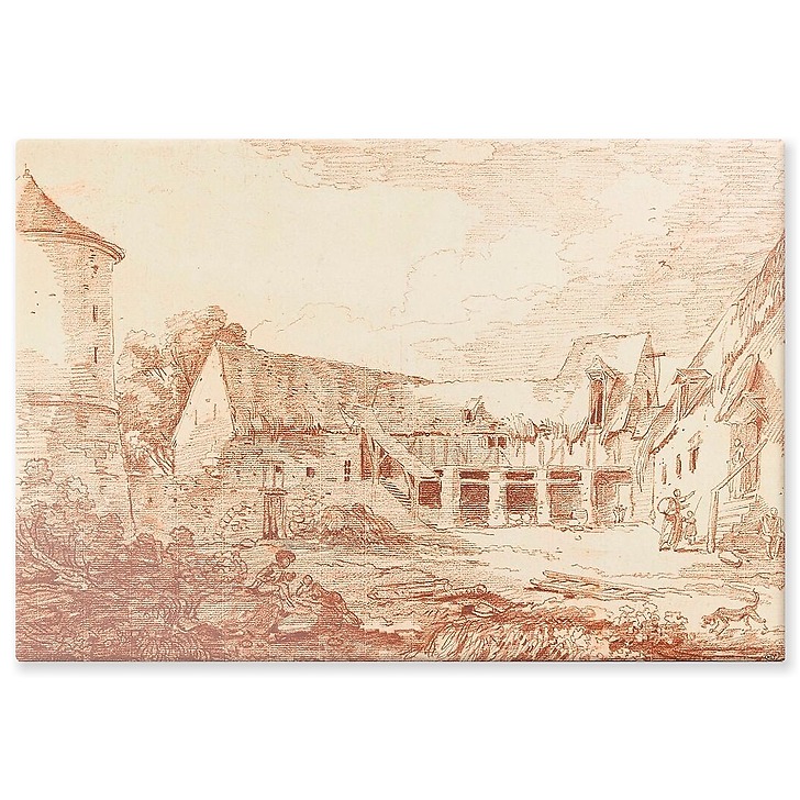 Cour de ferme délabrée (panneaux aluminium)