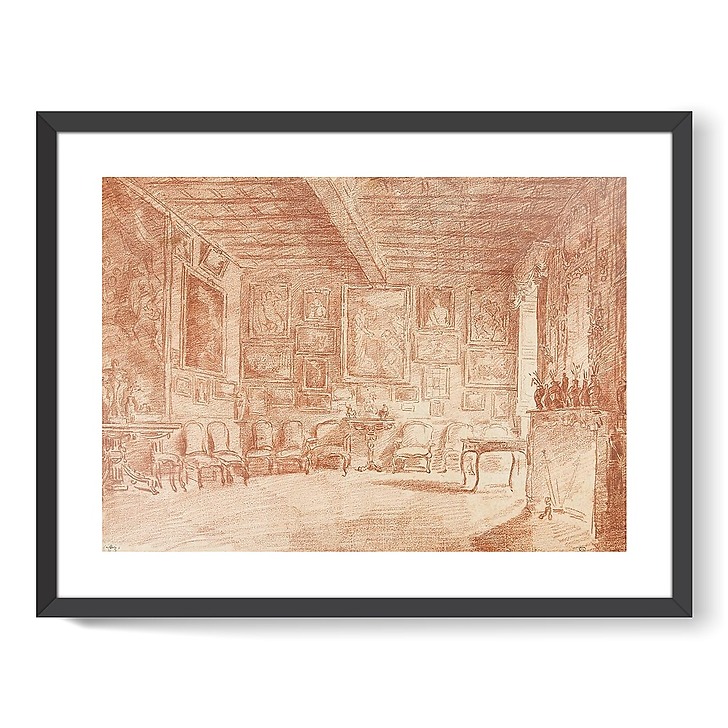 The salon of the bailiff of Breteuil (framed art prints)