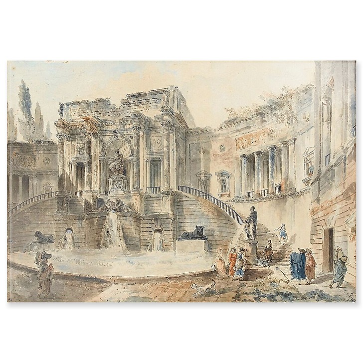 Fontaine monumentale (panneaux acryliques)
