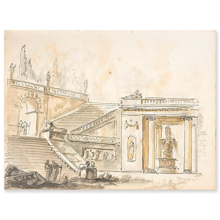 Staircase of a villa (acrylic panels)