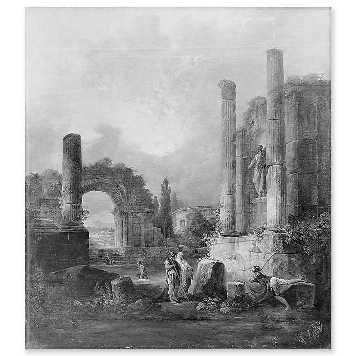 Ruines d'un temple (panneaux acryliques)