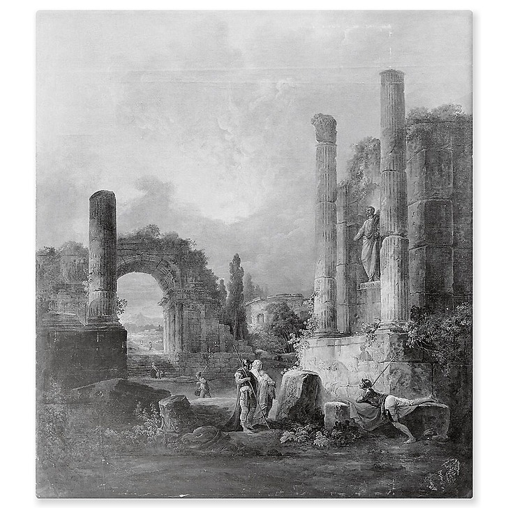 Ruins of a temple (aluminium panels)