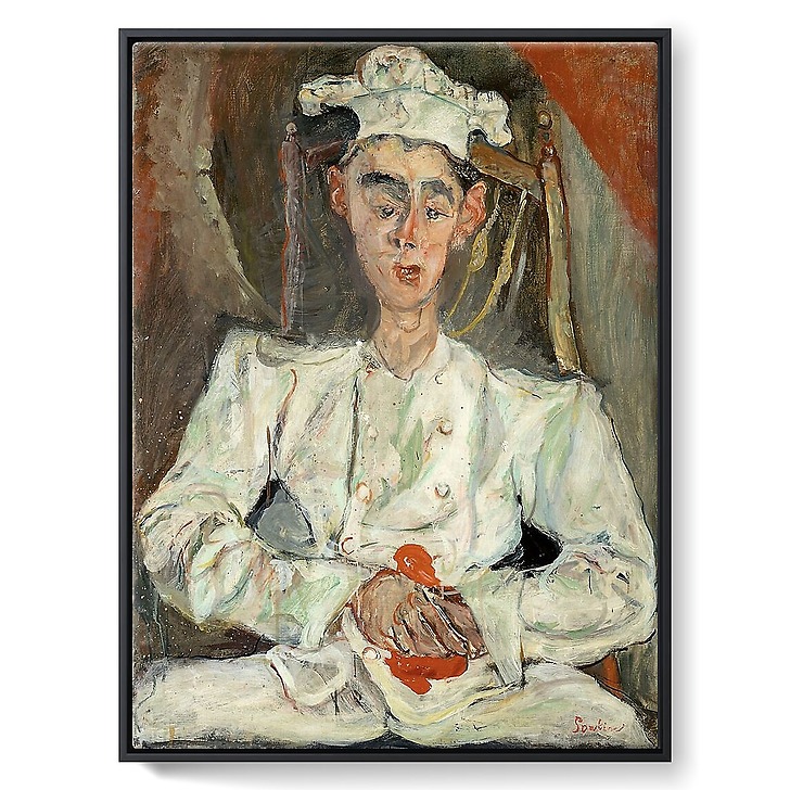 The little pastry chef (framed canvas)