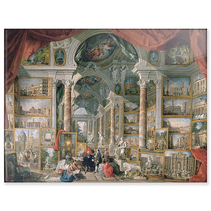 Galerie de vues de la Rome moderne (détail) (acrylic panels)