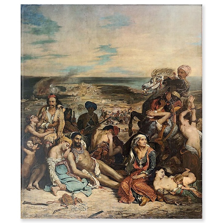 Scenes of the Scio massacres (acrylic panels)