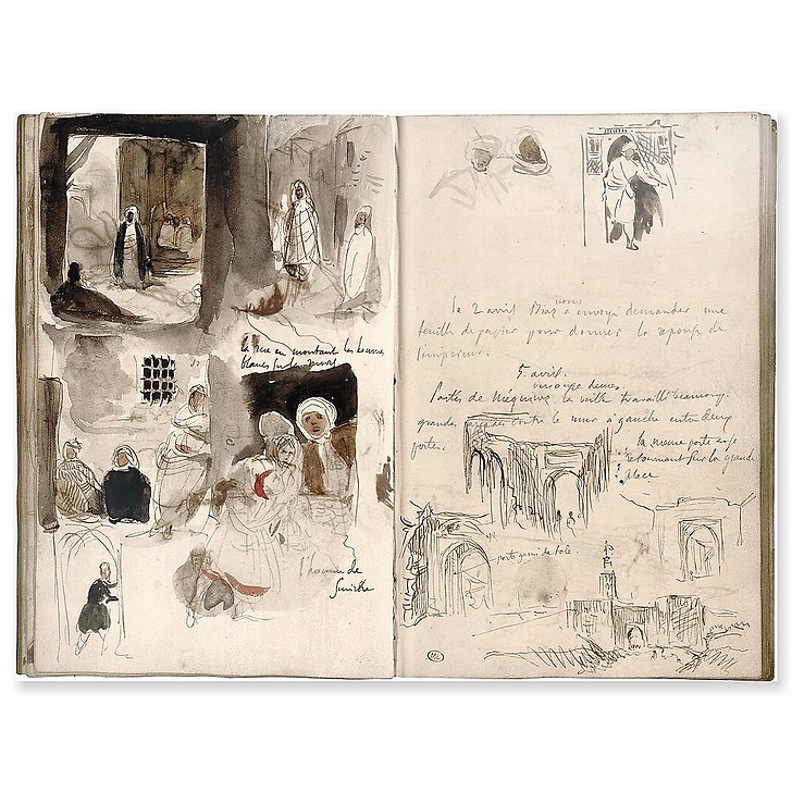 Notes and sketches taken in Meknes (acrylic panels)
