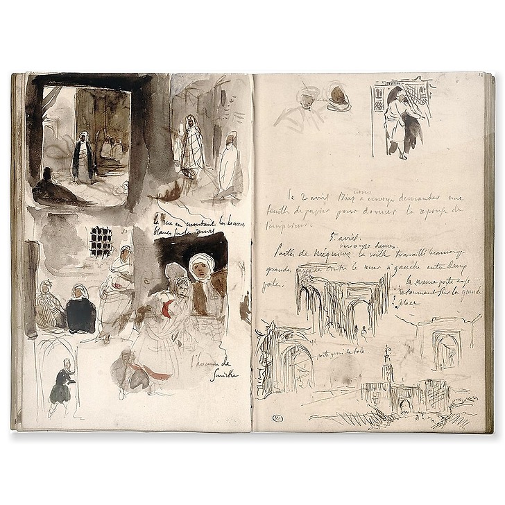 Notes et croquis pris à Meknès (panneaux aluminium)