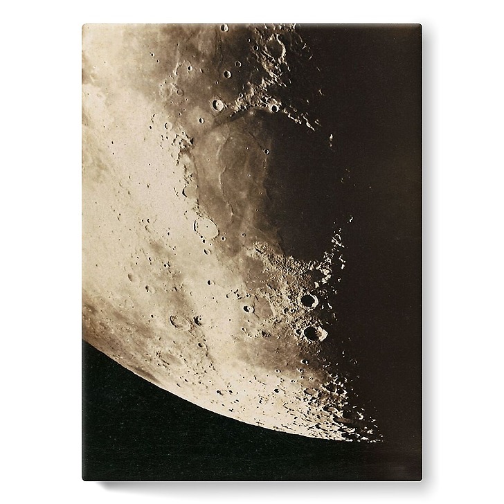 Photographie lunaire, Corne Nord, 27 mars 1890, Observatoire de Paris (toiles sur châssis)