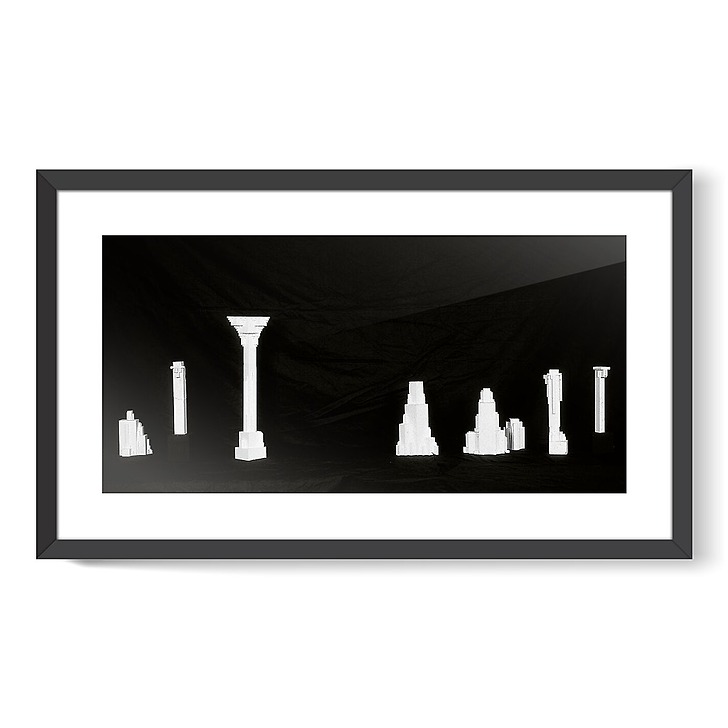 Thèmes pour des monuments architecturaux dans des parcs et sur des places (affiches d'art encadrées)