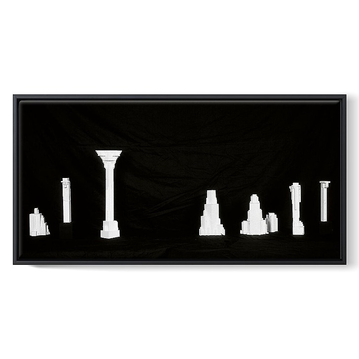 Thèmes pour des monuments architecturaux dans des parcs et sur des places (framed canvas)