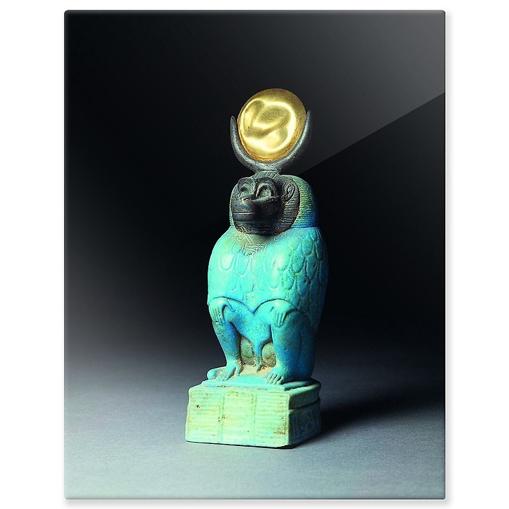 Statuette du dieu Thot en babouin (aluminium panels)