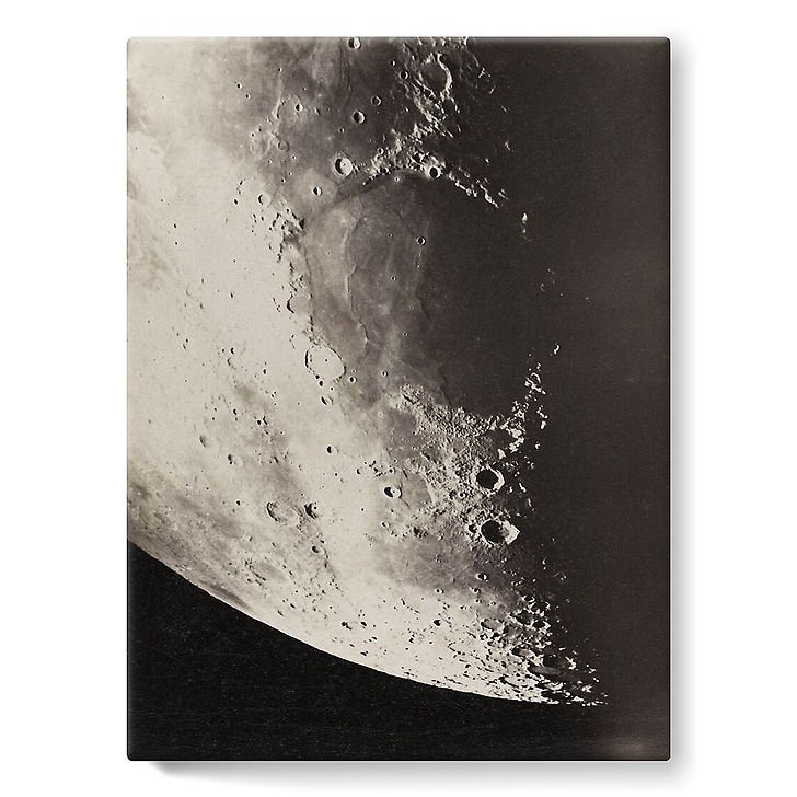 Photographie lunaire, Corne Nord, 27 mars 1890, Observatoire de Paris (toiles sur châssis)