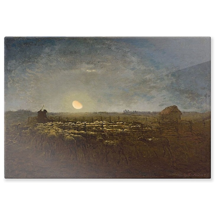 Le parc à moutons, clair de lune (panneaux aluminium)