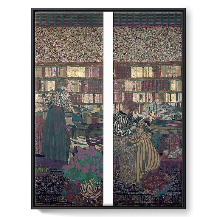 La bibliothèque et La table de travail (toiles encadrées)