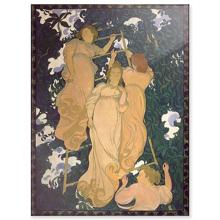 L'Echelle dans le feuillage (panneaux acryliques)