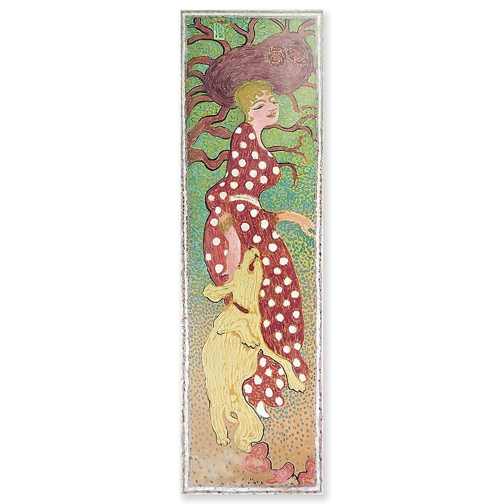 Women in the garden: Woman in a white polka dot dress (acrylic panels)